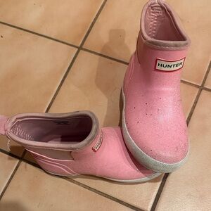 Hunter Blush Pink Sparkly Short Boots 💖